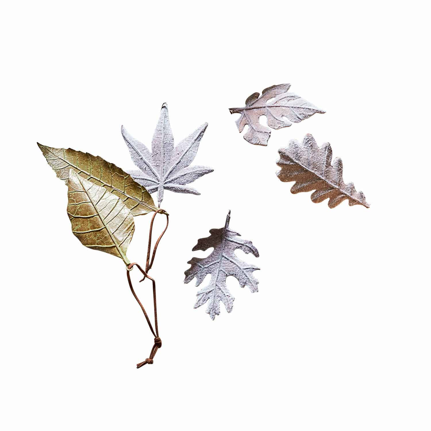 Lot de 6 feuilles décoratives Merel