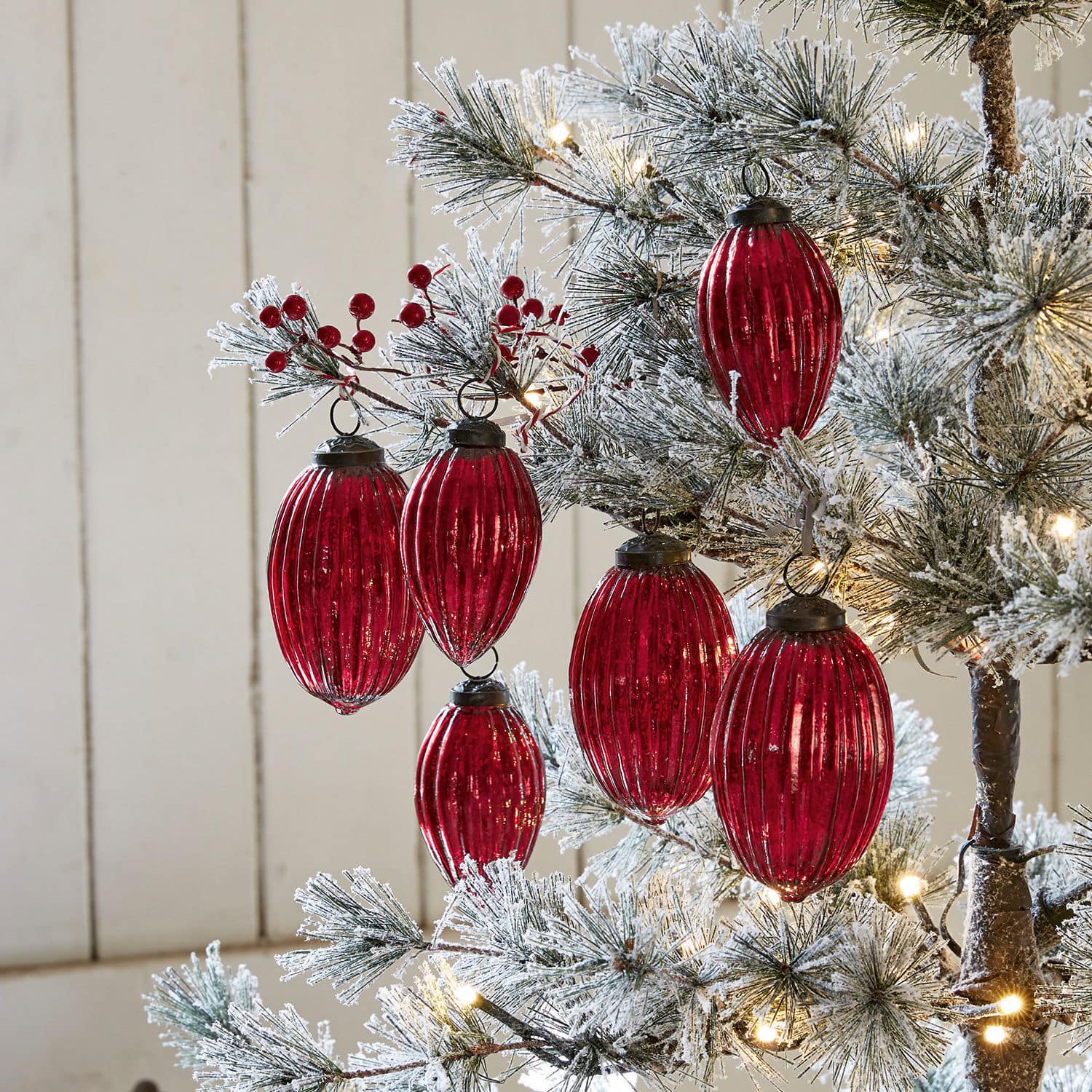 Lot de 6 boules de Noël Blavet