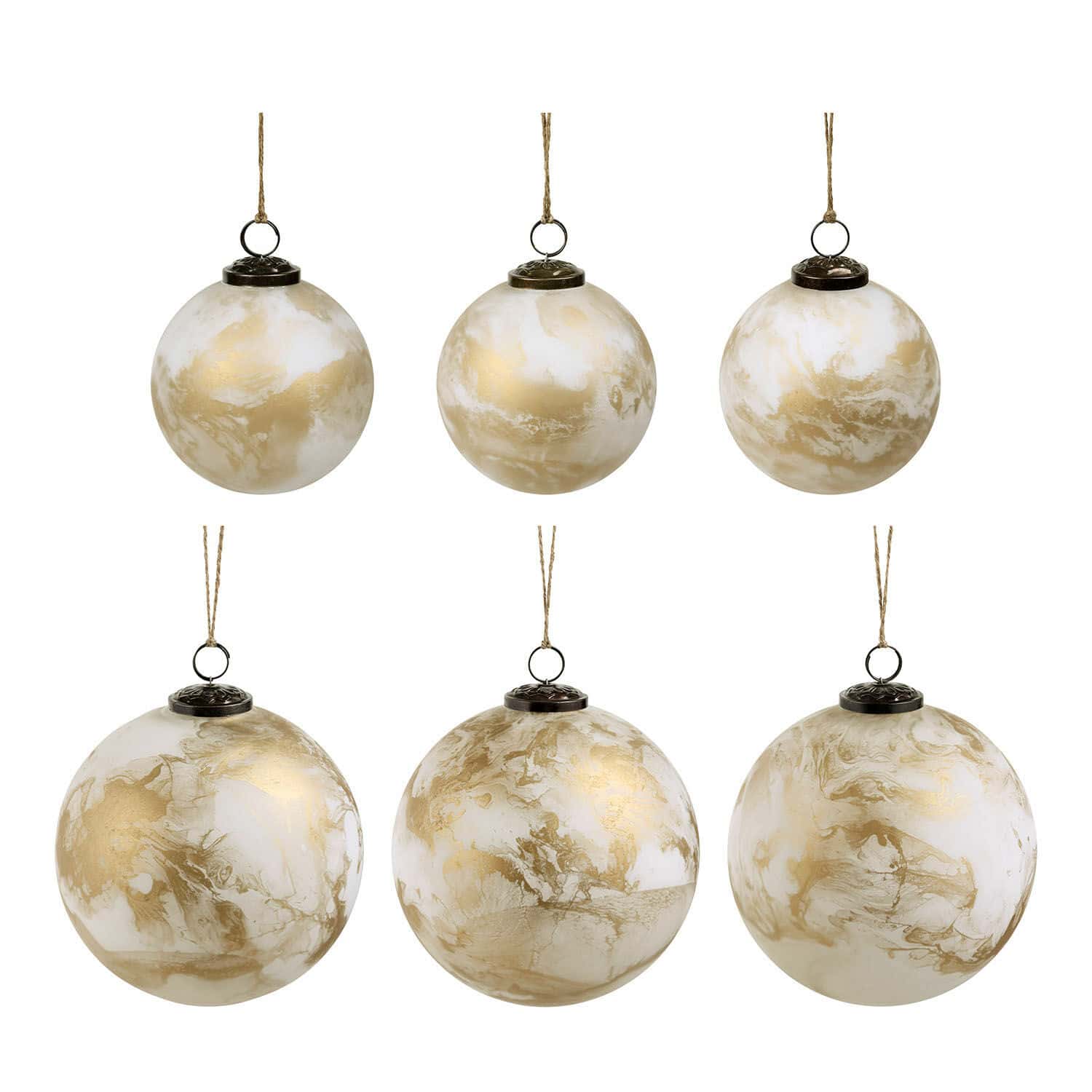 Lot de 6 boules de Noël Nymeria