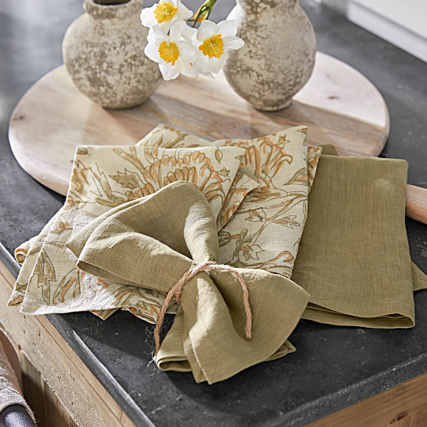 Lot de 4 serviettes de table Ivernelle