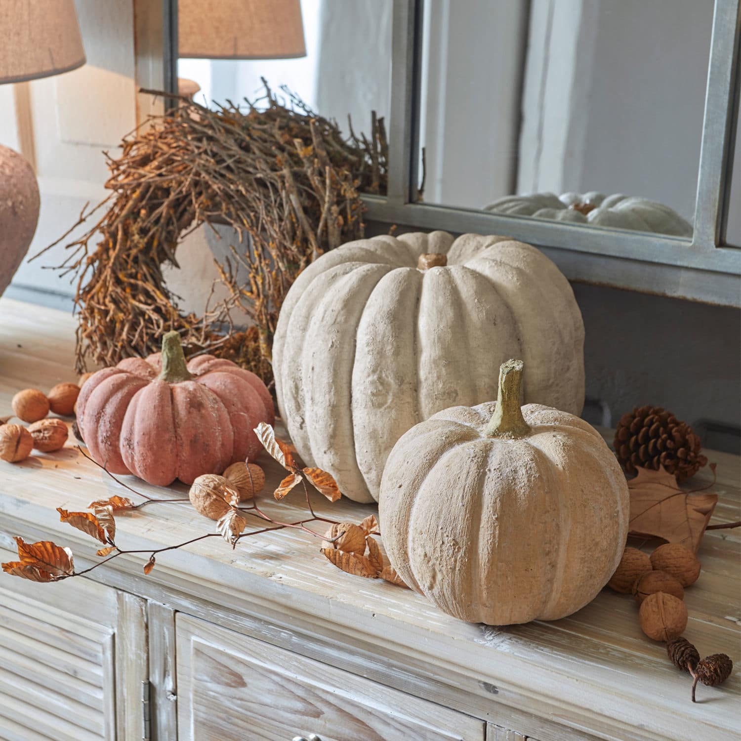 Lot de 3 citrouilles Pumpkin