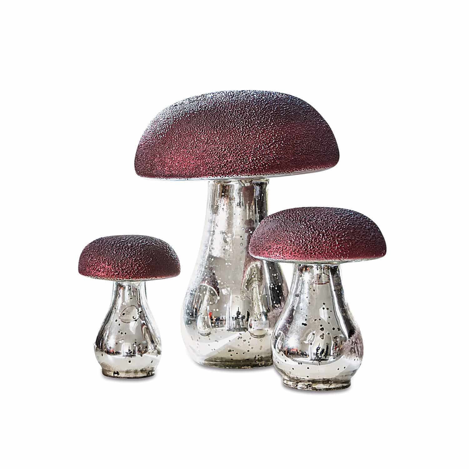 Lot de 3 champignons décoratifs Vejolles