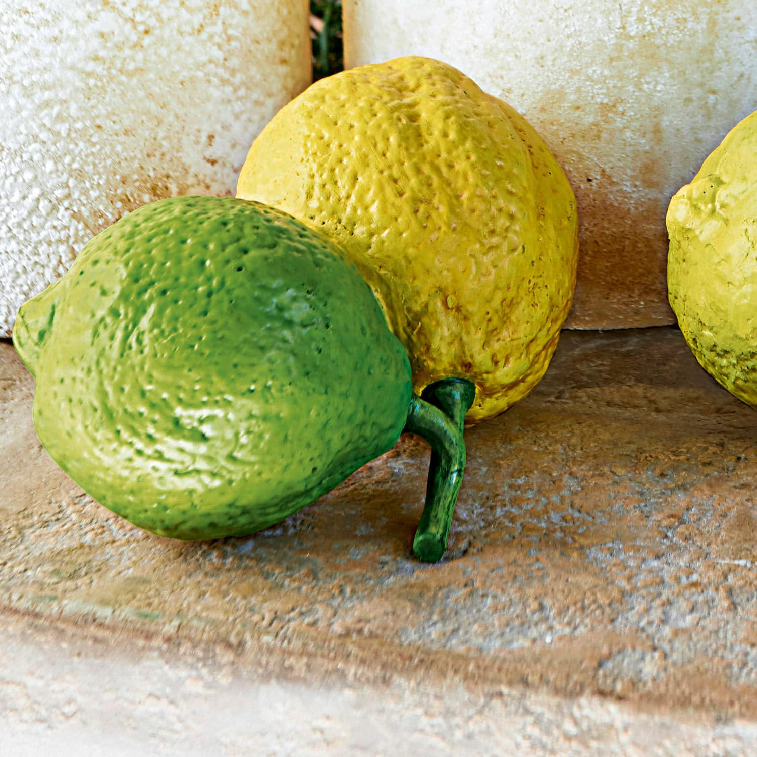 Lot de 2 citrons décoratifs Ginny