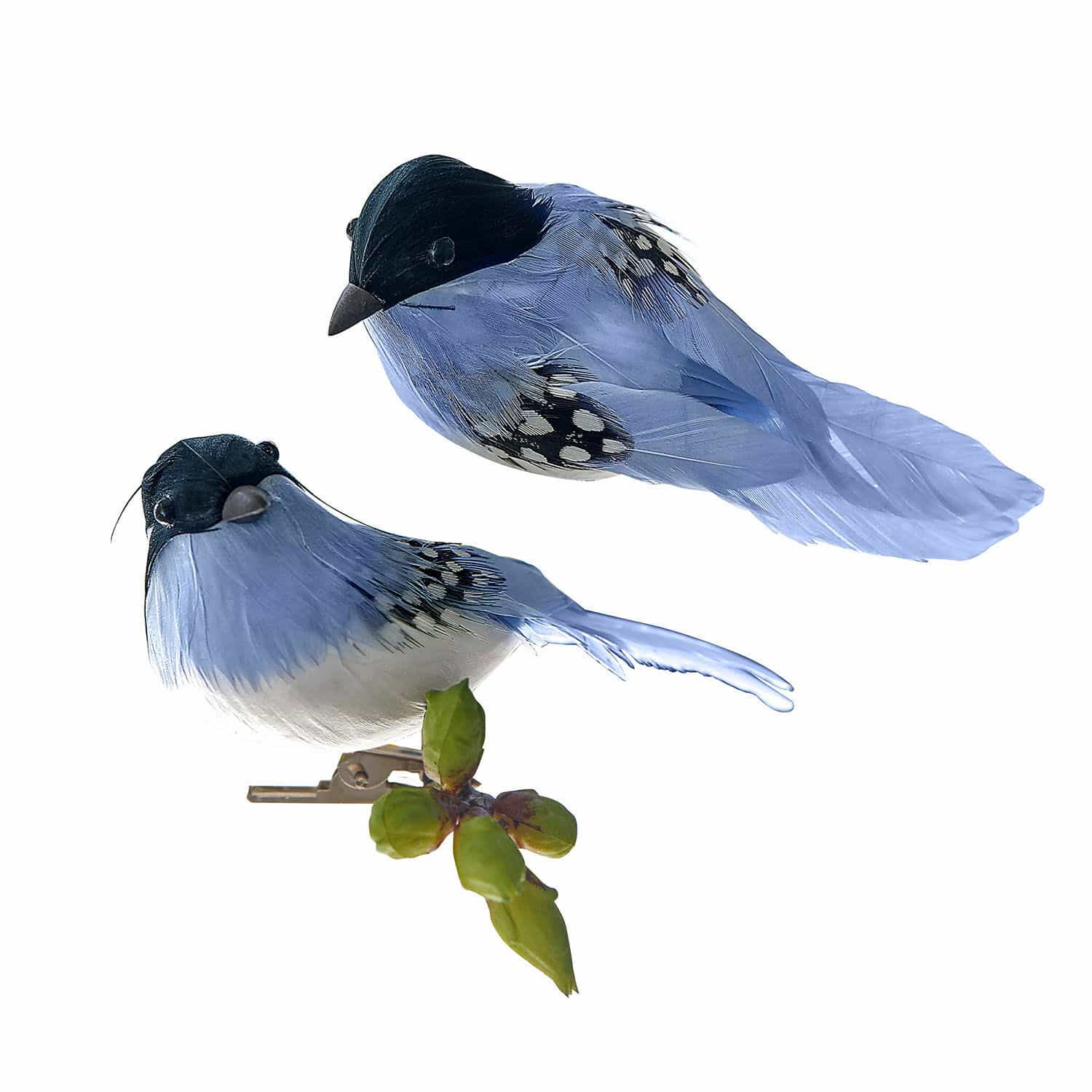 Lot de 2 oiseaux décoratifs Penelopé