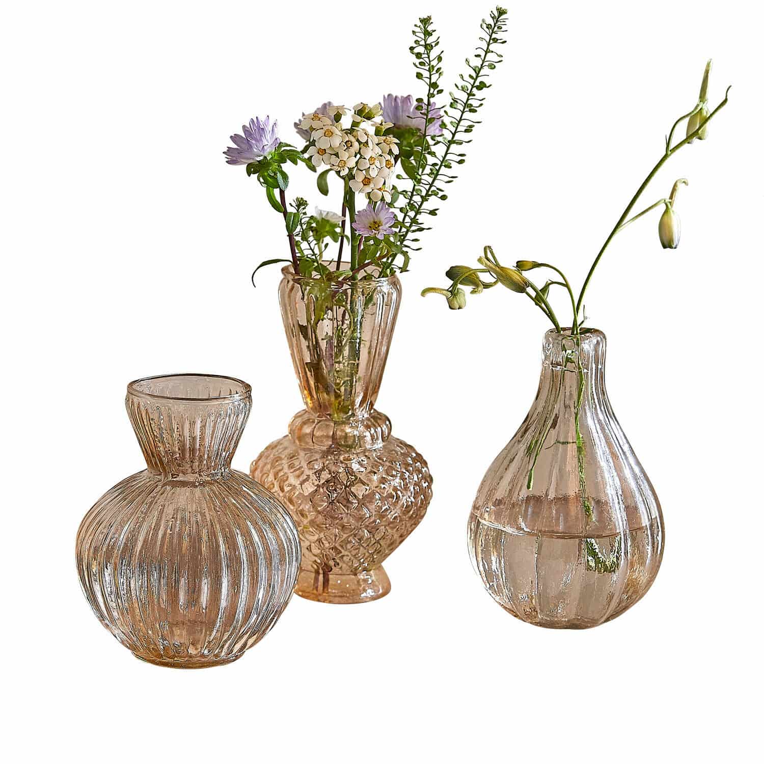 Lot de 3 vases Faunelle