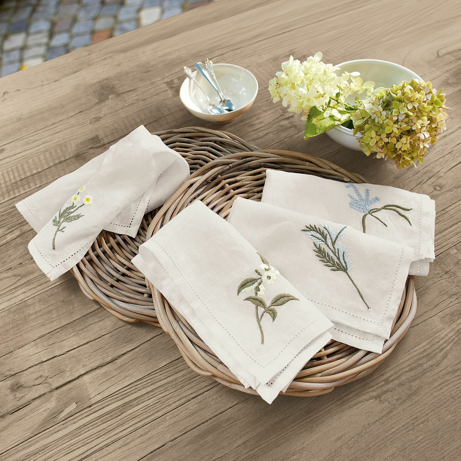 Lot de 4 serviettes Lentilly