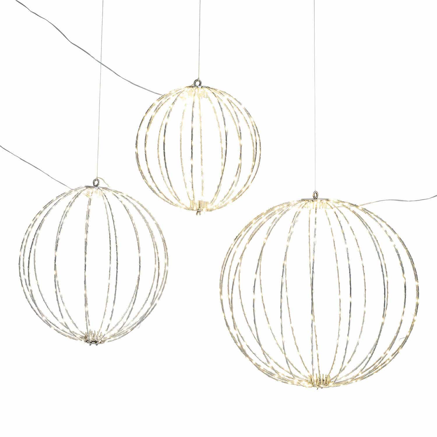 Lot de 3 boules LED Brilliante