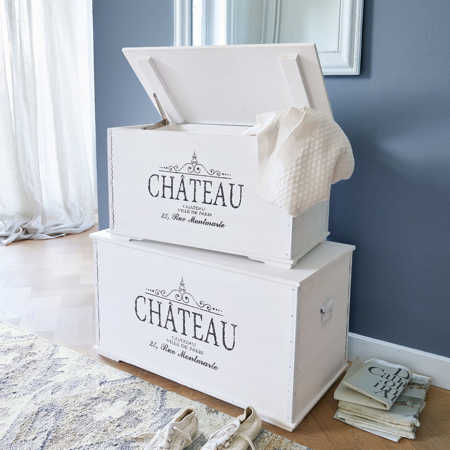 Lot de 2 malles Château