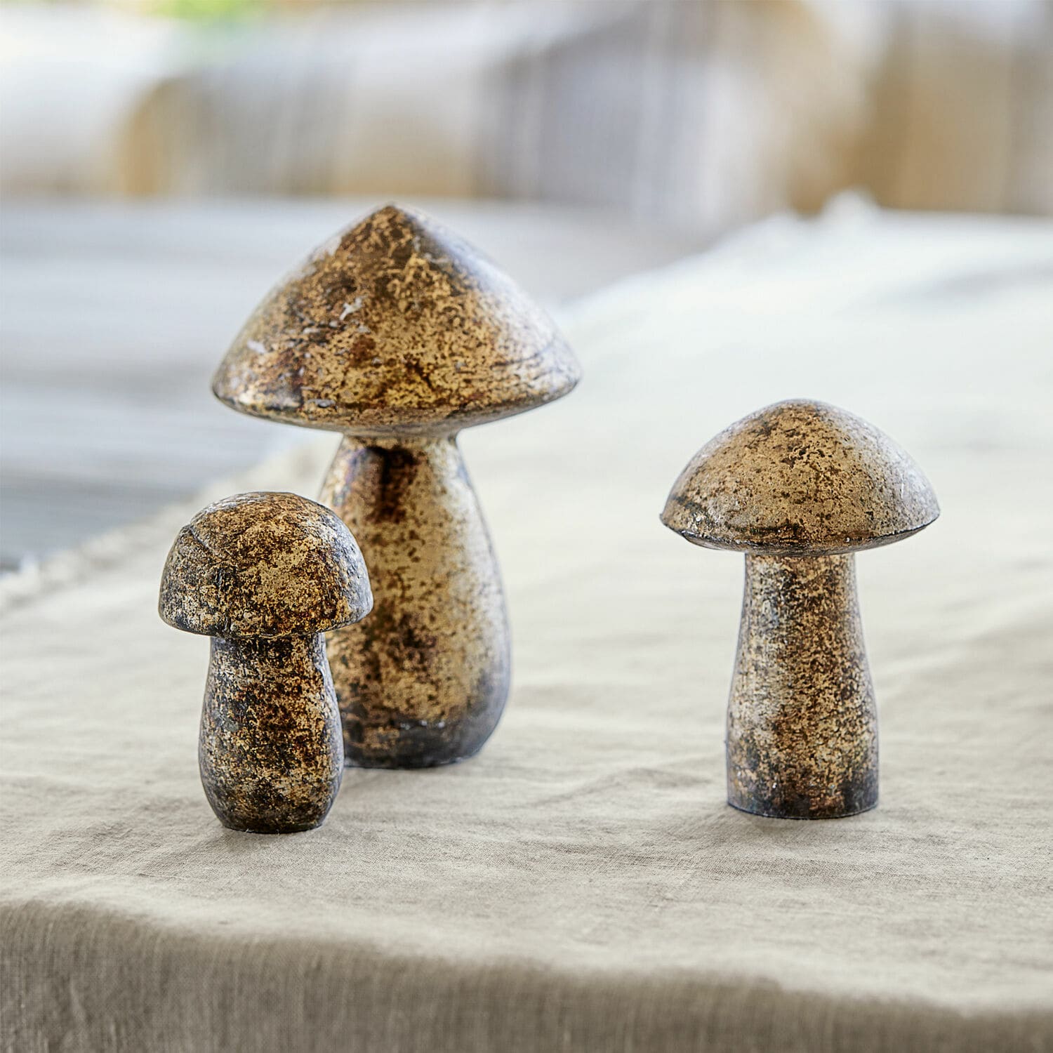 Lot de 3 champignons décoratifs Dew