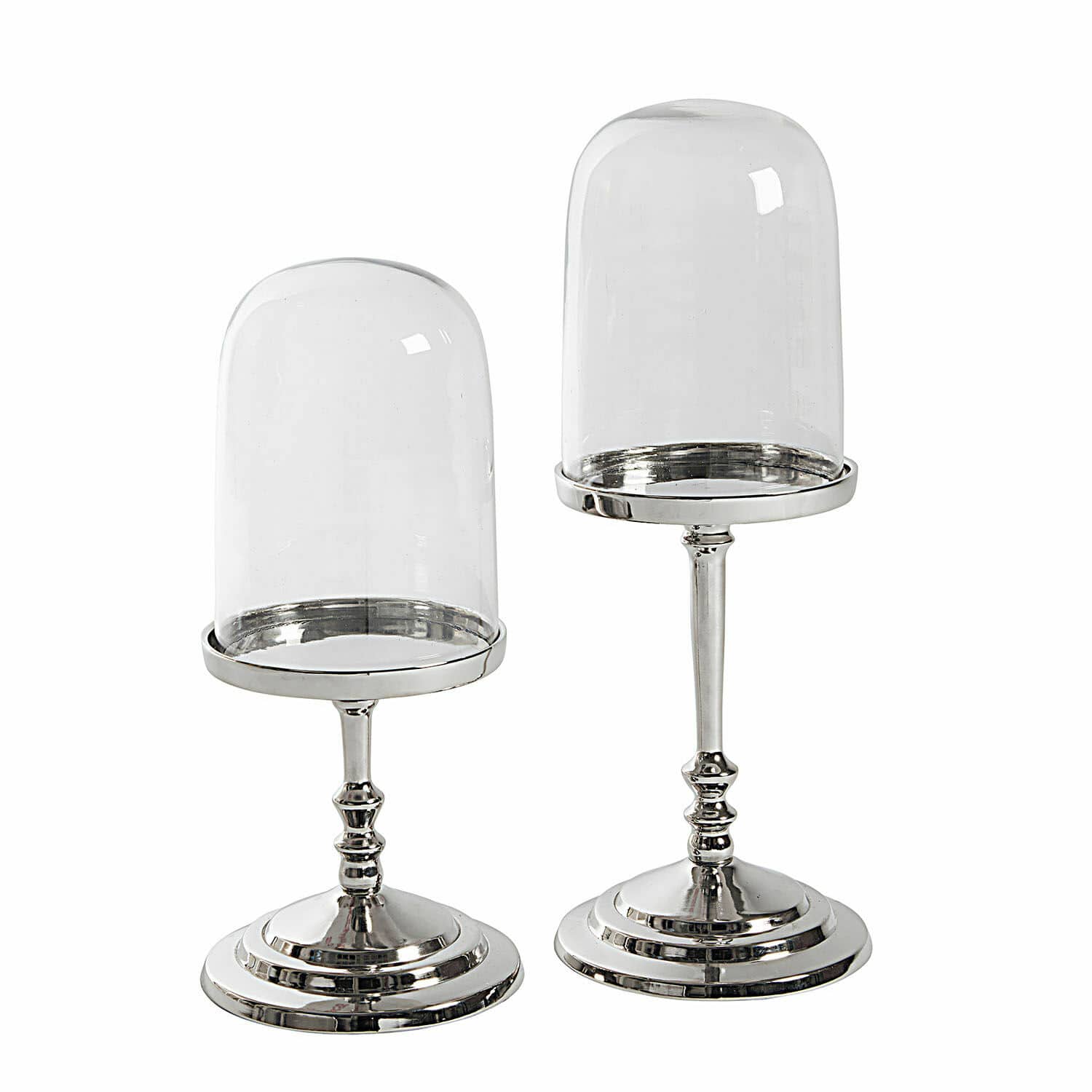 Lot de 2 cloches en verre Kalvin