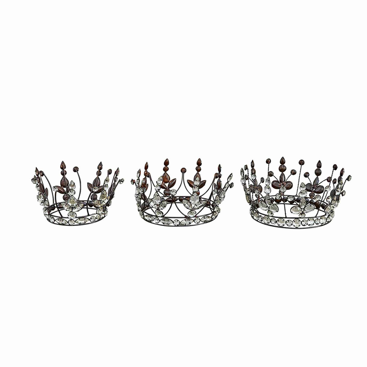 Lot de 3 couronnes décoratives Bigas