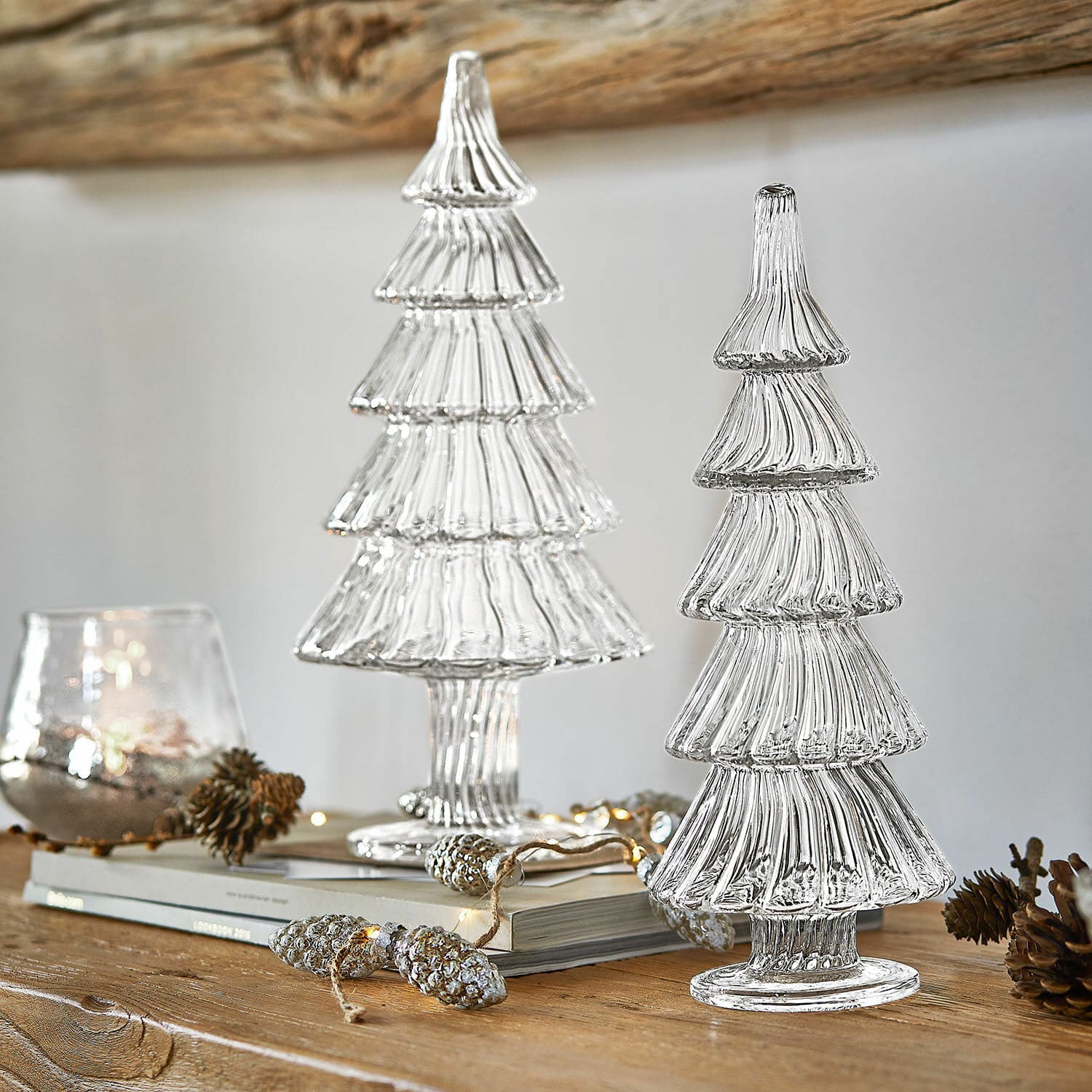 Lot de 2 sapins décoratifs Girondelle