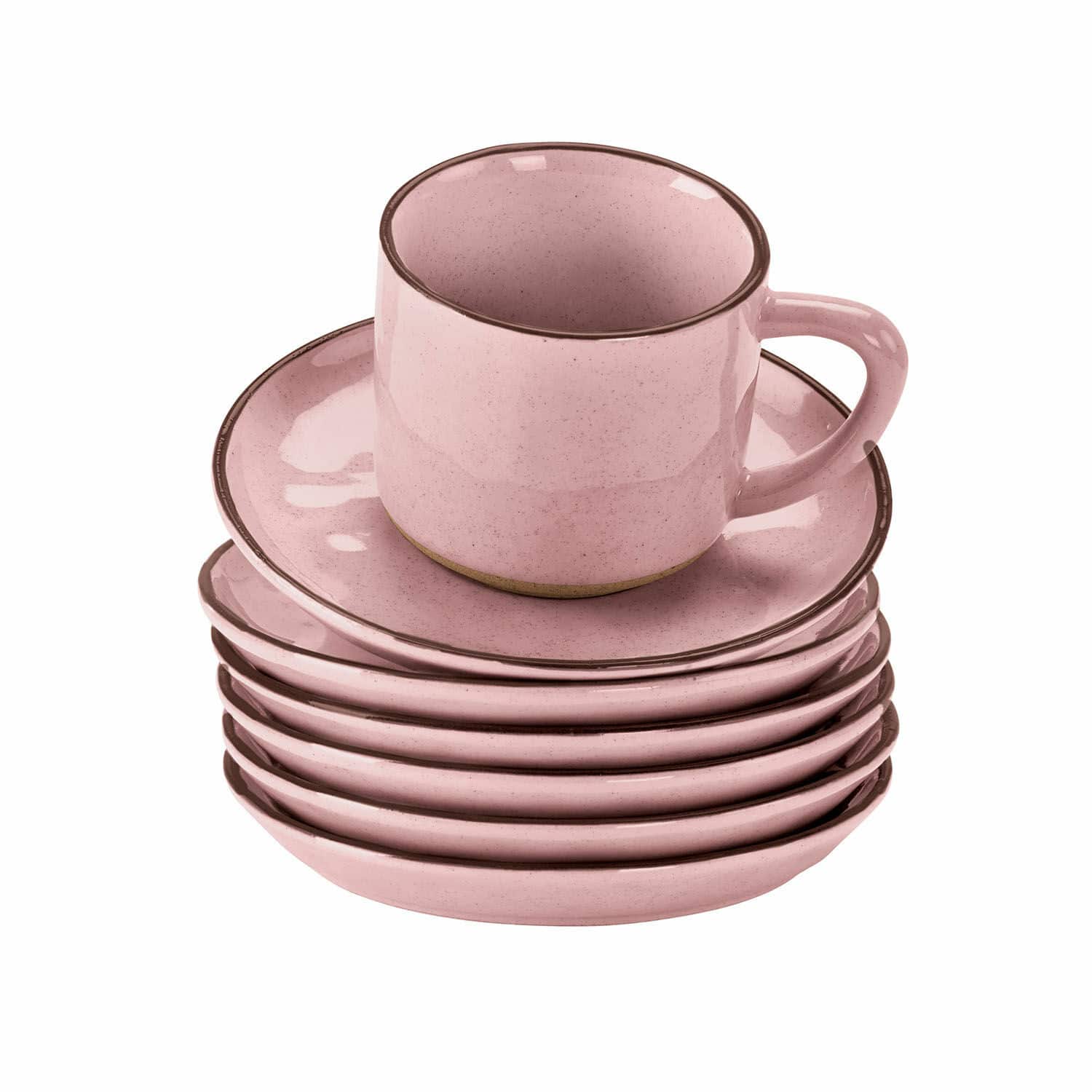 Lot de 6 tasses et soucoupes Biarré