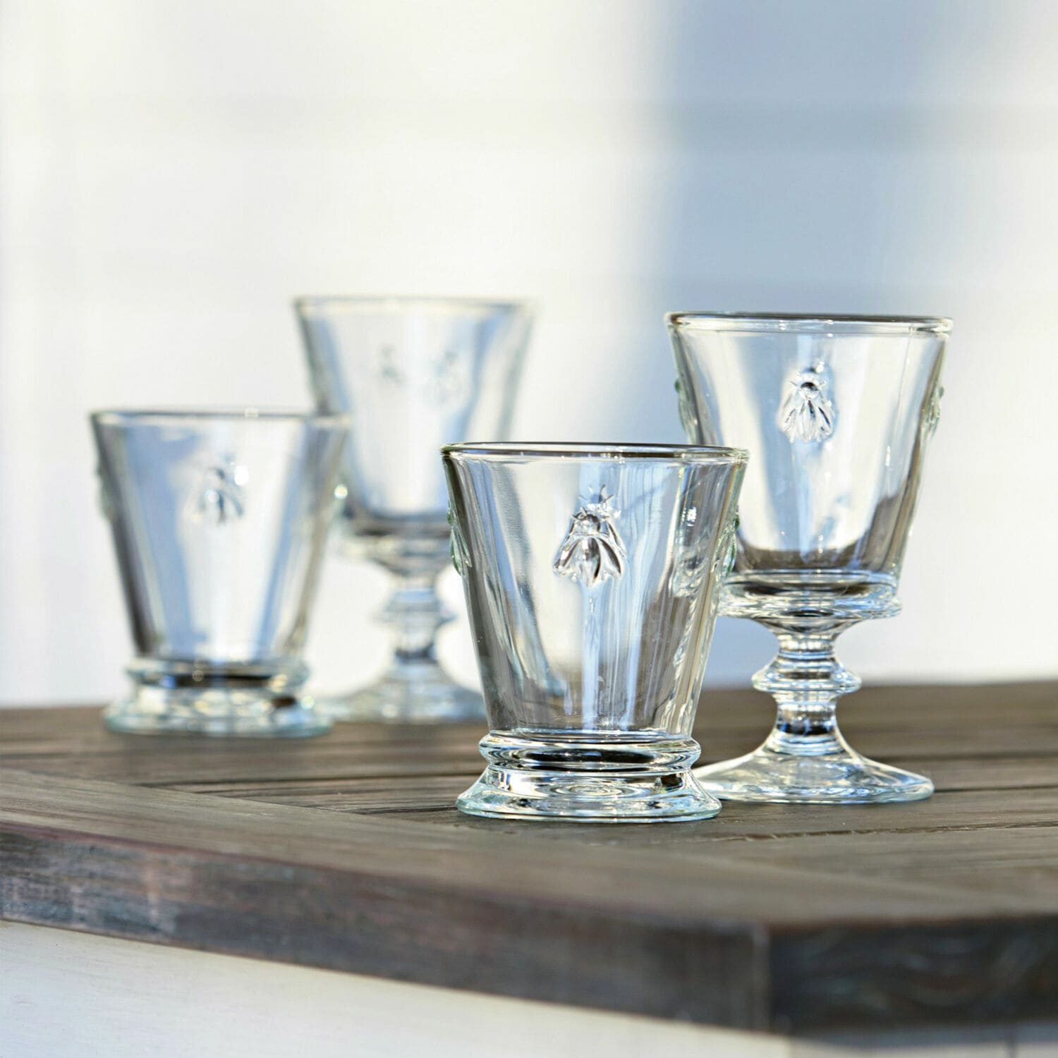 Lot de 6 verres à eau Abeille