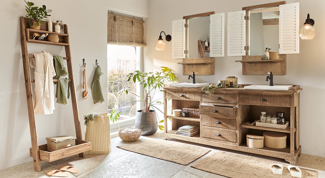 Salle de bains upcyclée