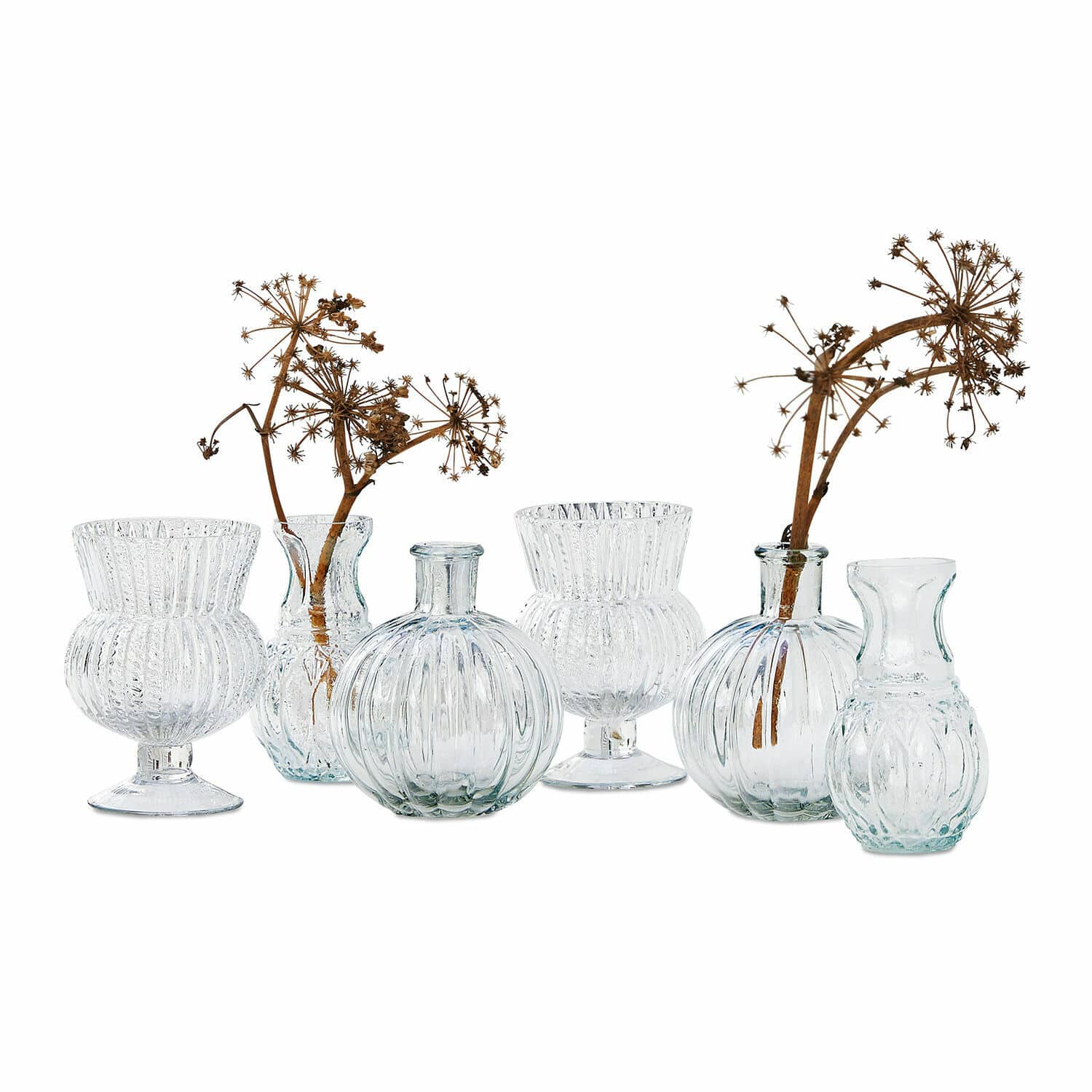 Lot de 6 vases Amber