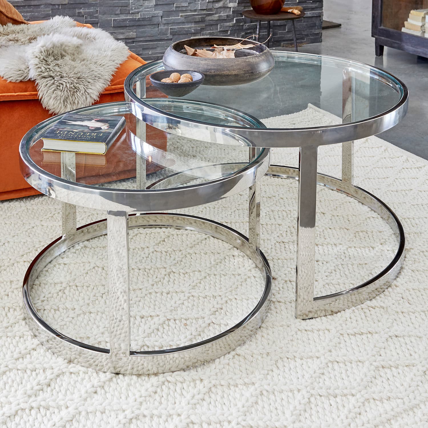 Lot de 2 tables d'appoint Cibran