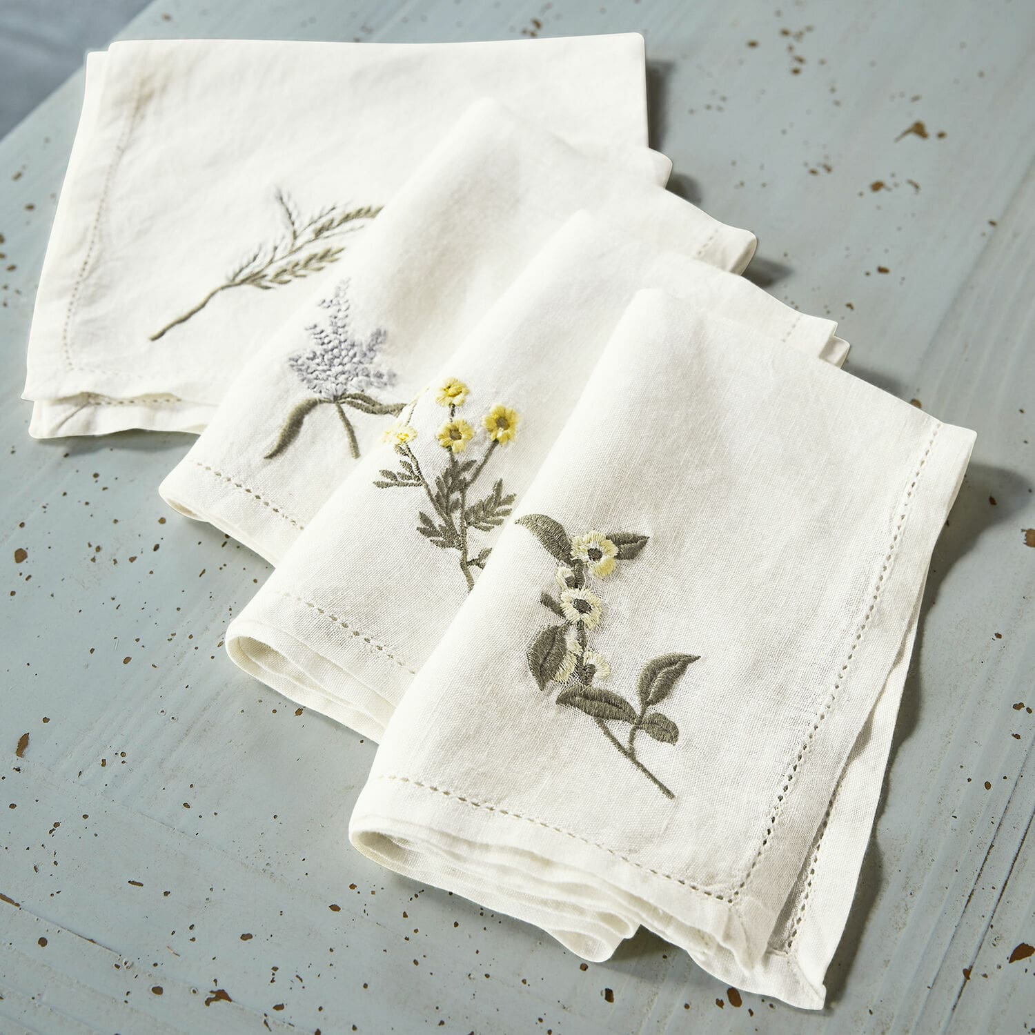 Lot de 4 serviettes Lentilly