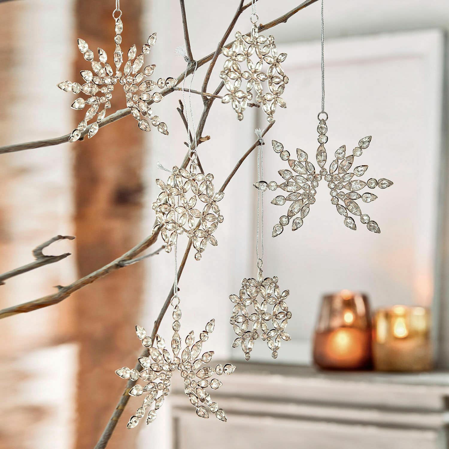 Lot de 6 décorations de Noël Valvi