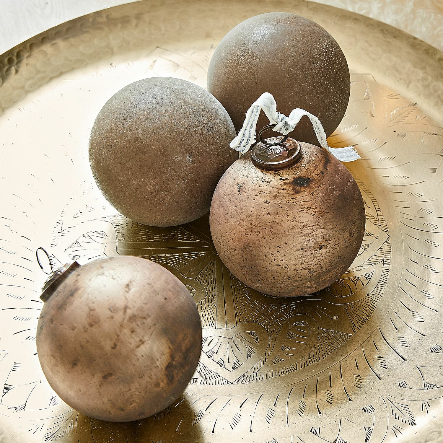 Lot de 4 boules de Noël Ophraine