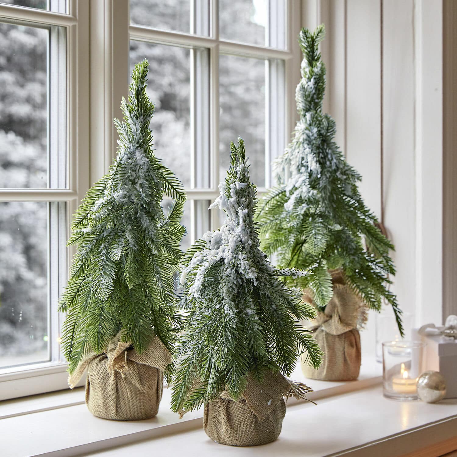 Lot de 3 arbres décoratifs Selitor