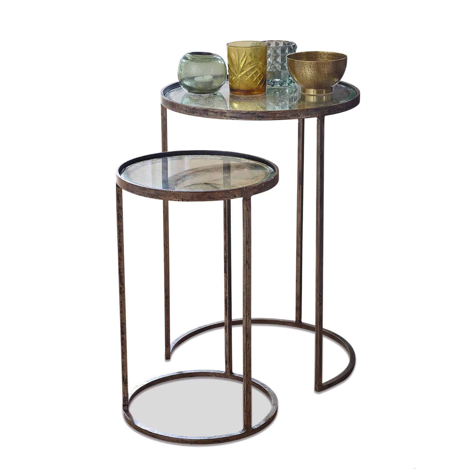 Lot de 2 tables d’appoint Manda