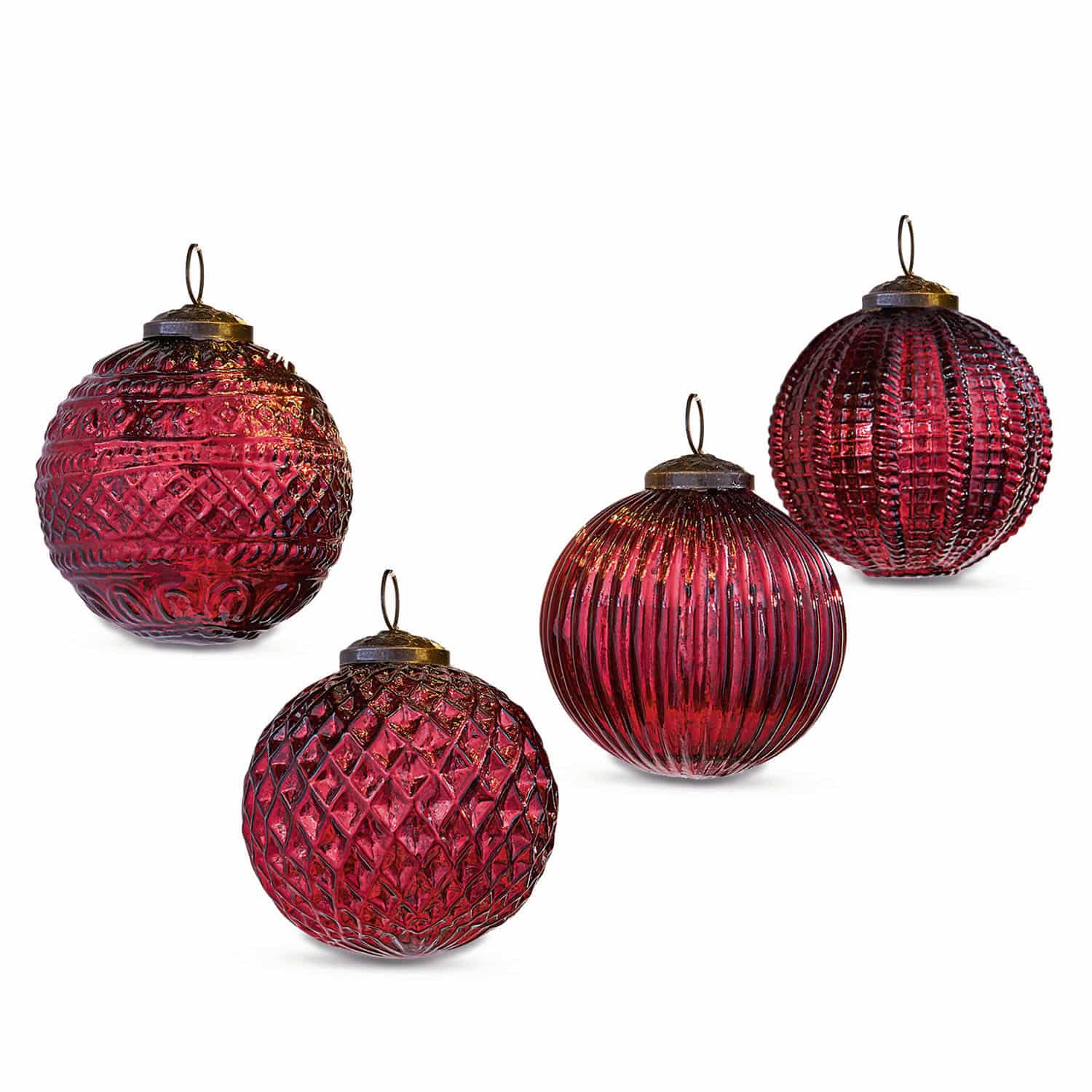 Lot de 4 boules de Noël Ringas