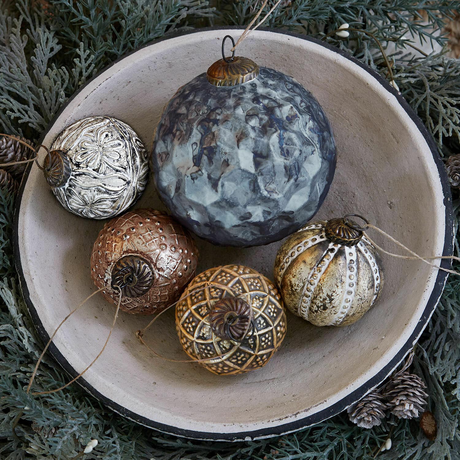 Lot de 5 décorations de Noël Jilian