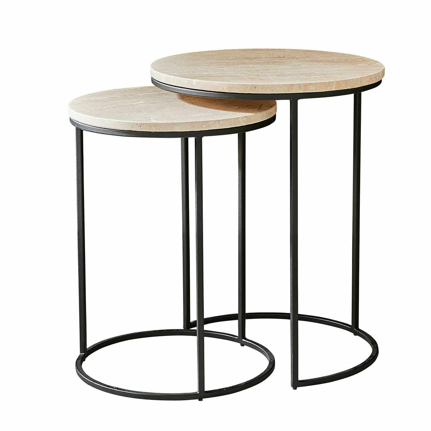 Lot de 2 tables d’appoint Émorieux