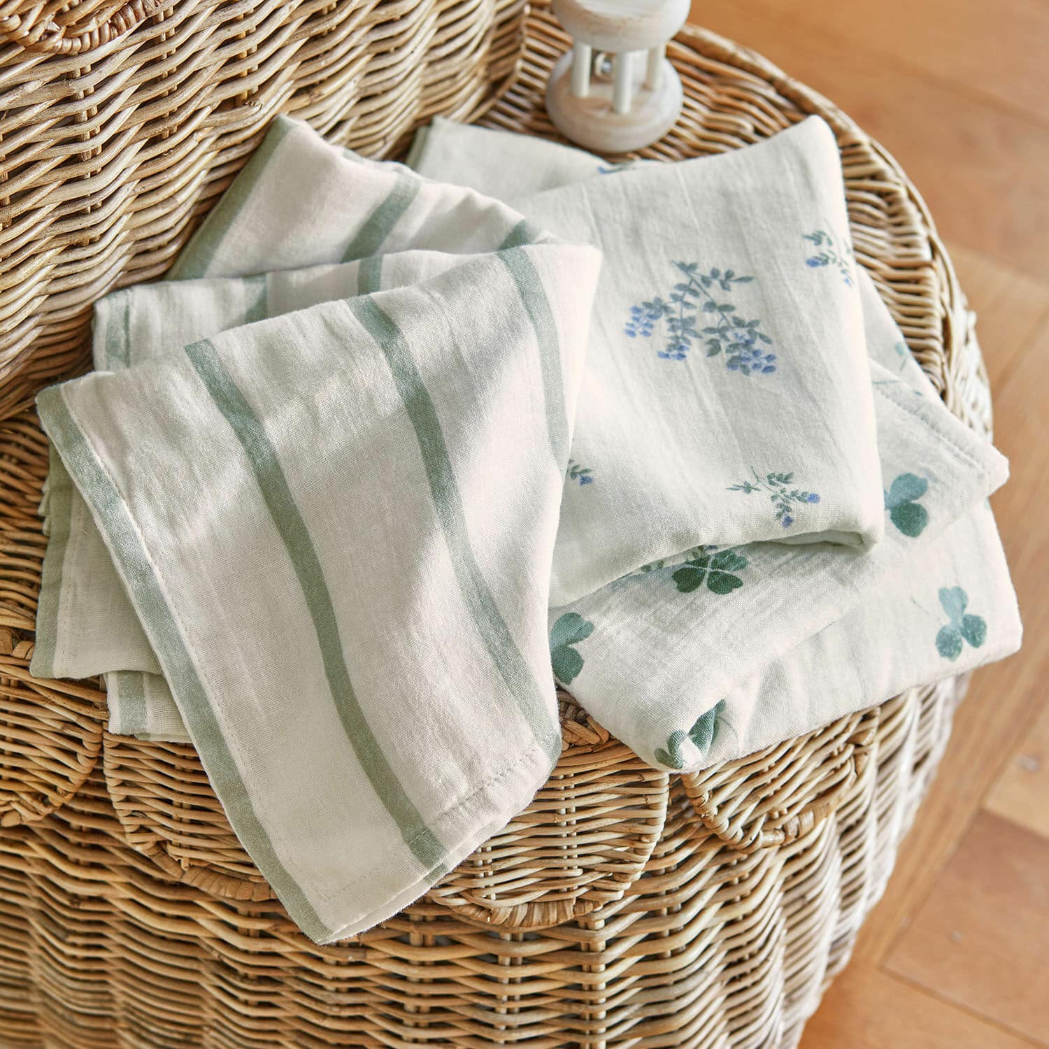 Lot de 3 lingettes en mousseline Nymariel