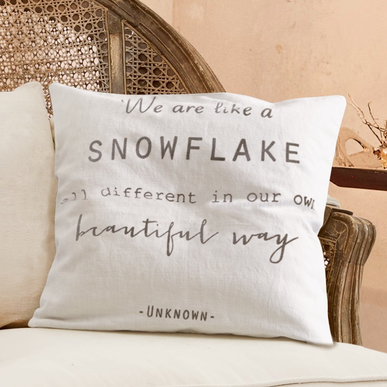 Housse de coussin Quote