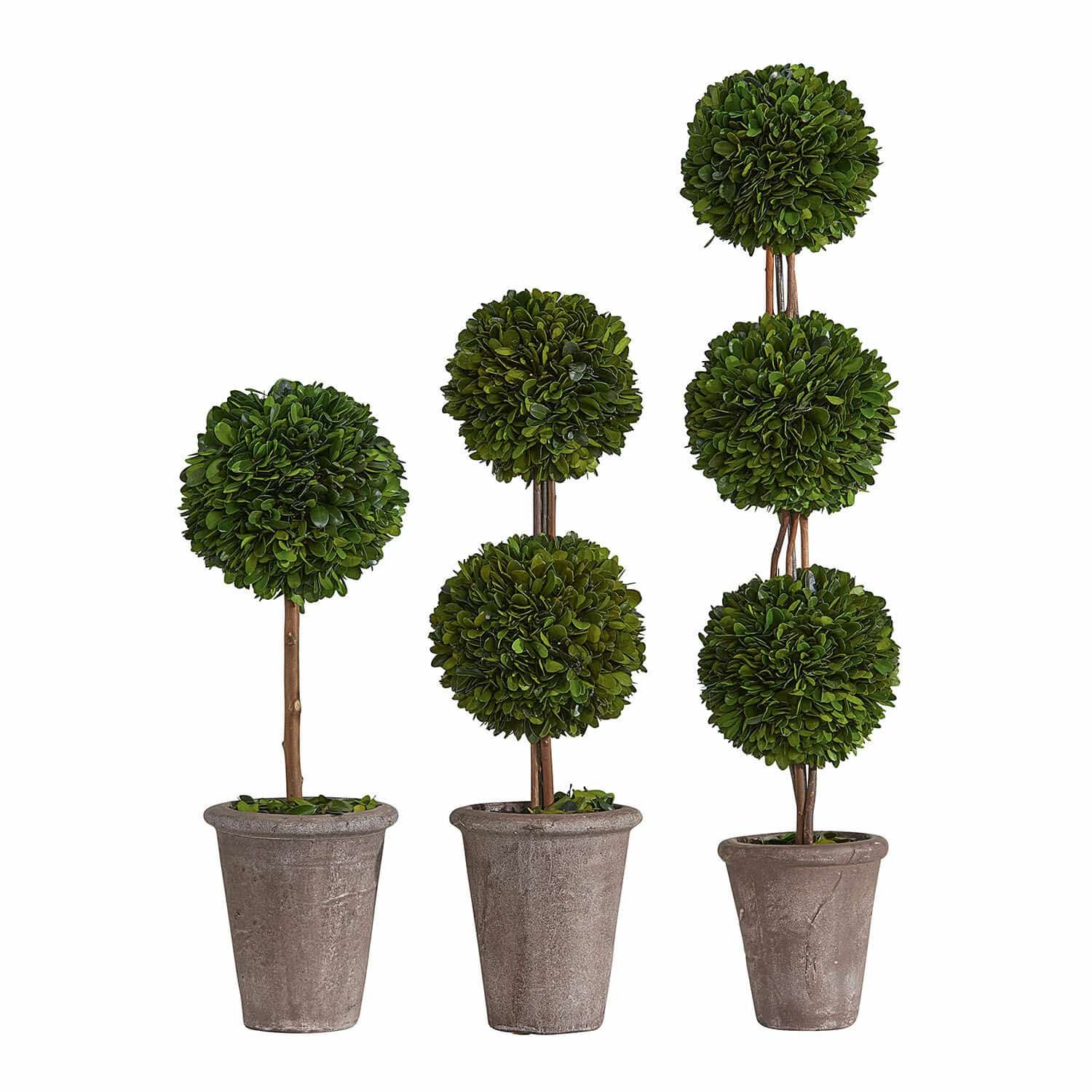 Lot de 3 arbres décoratifs Dunjes