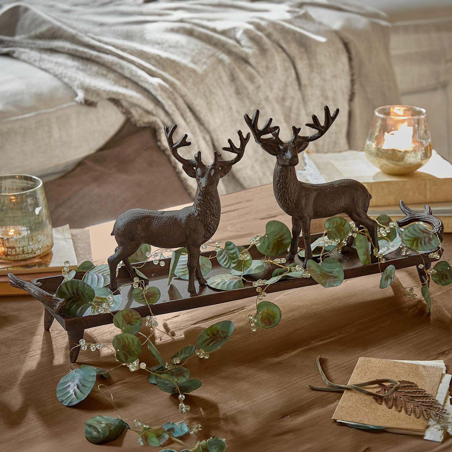 Lot de 2 cerfs décoratifs Friends