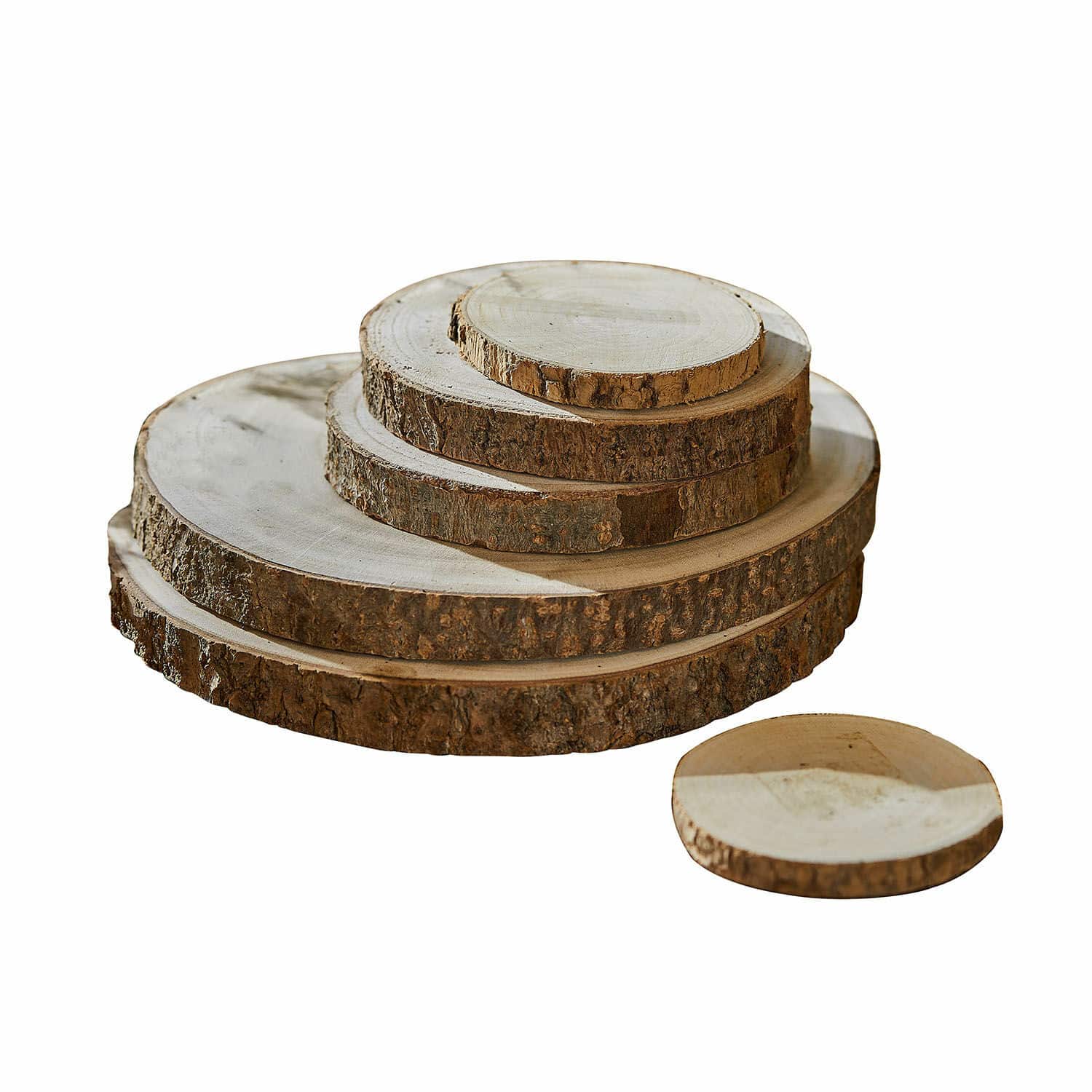 Lot de 6 rondelles en bois Corvento