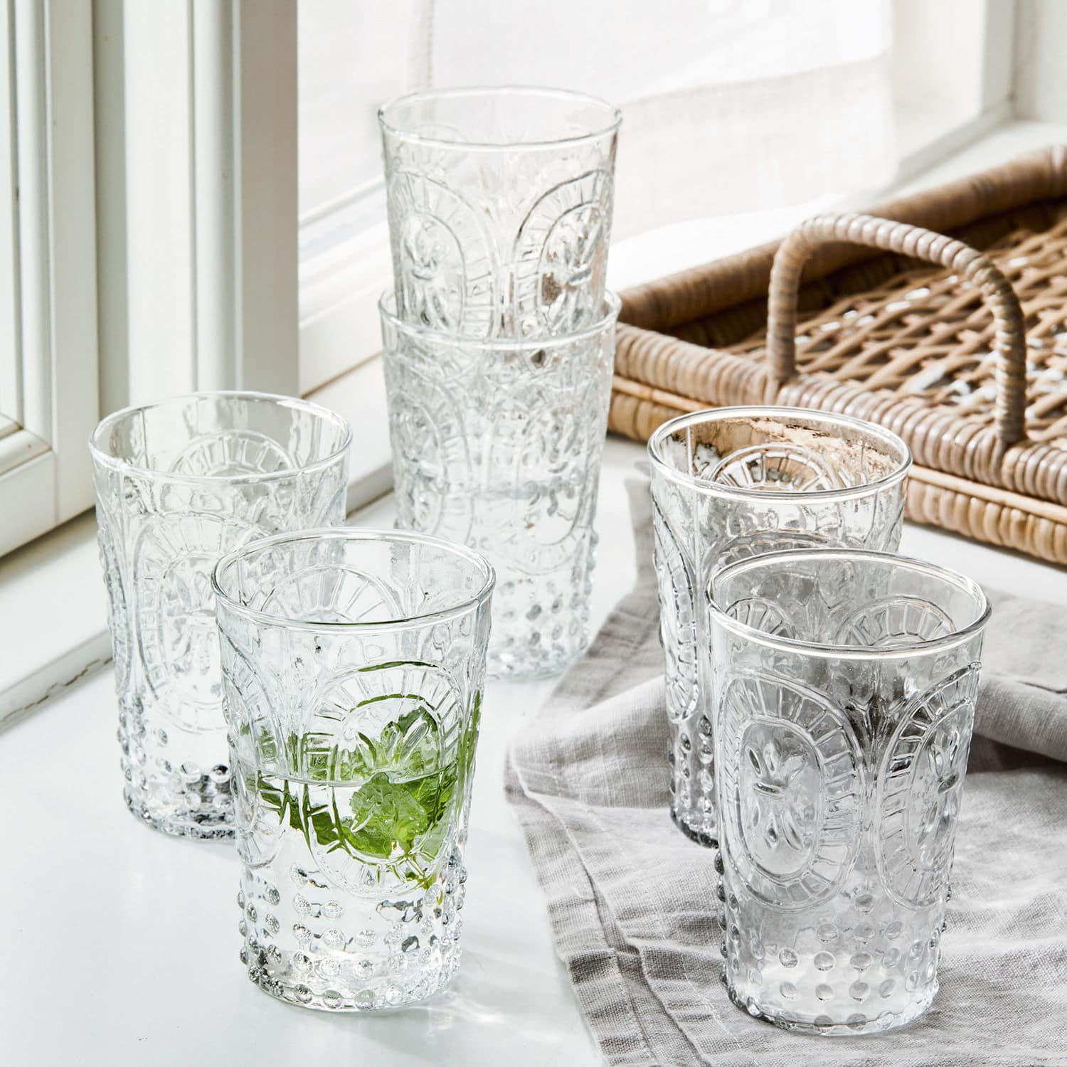 Lot de 6 verres Fleury