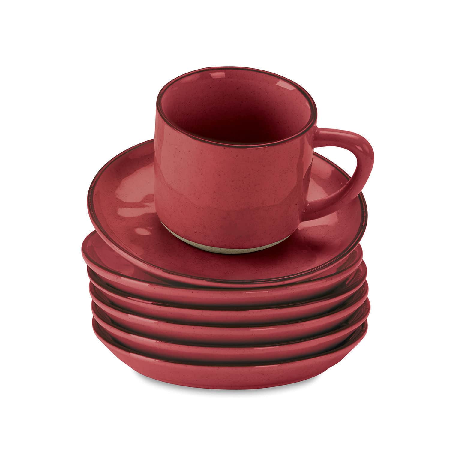 Lot de 6 tasses et soucoupes Biarré