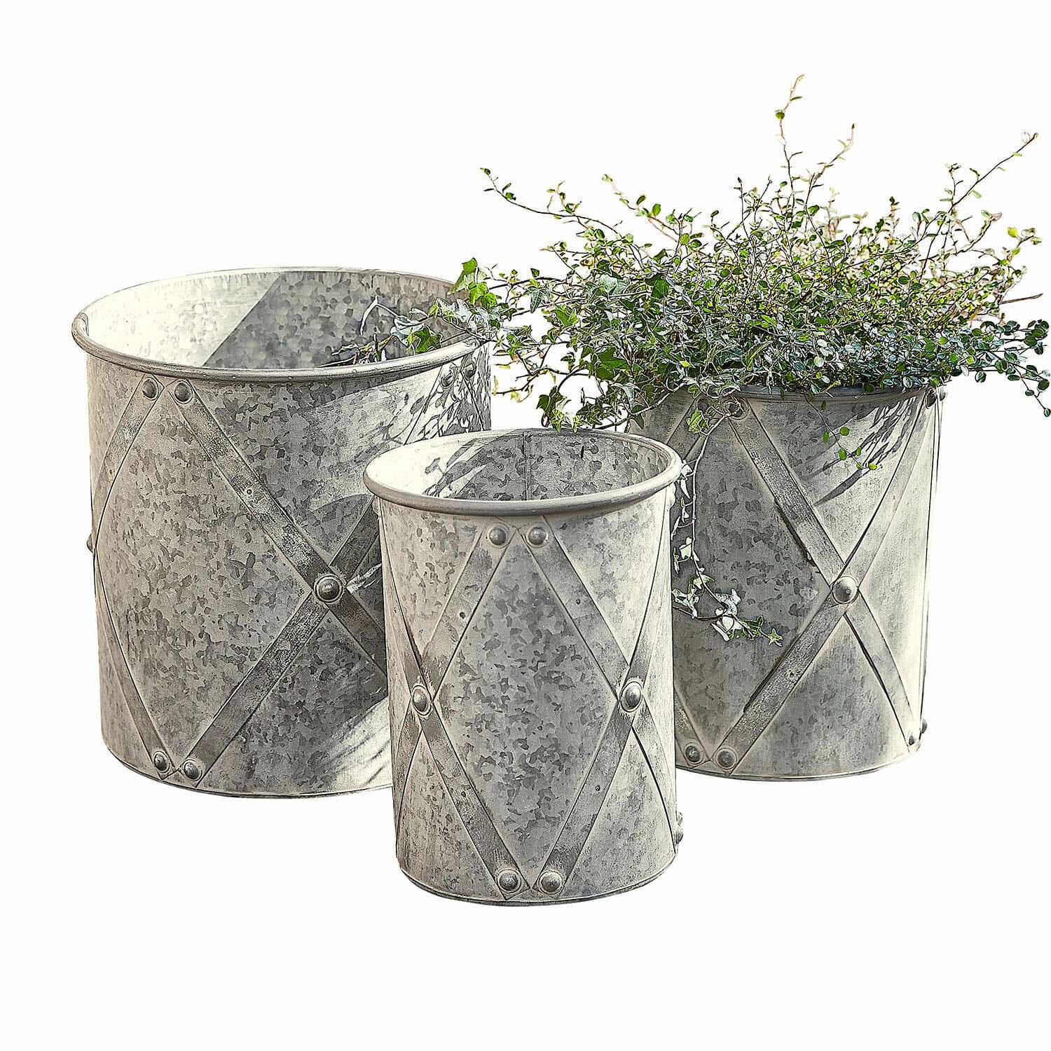 Lot de 3 cache-pots Exilnor