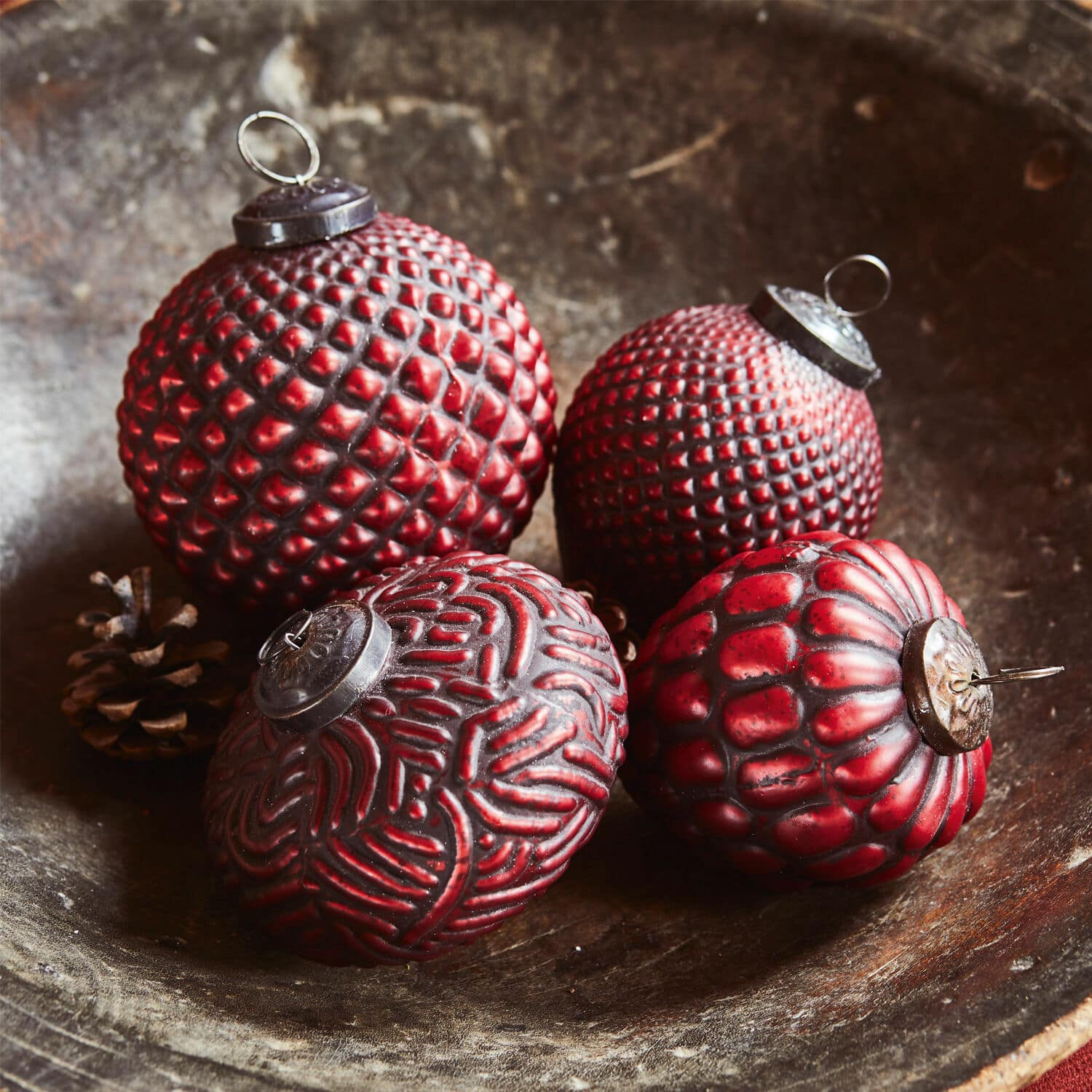 Lot de 4 boules de Noël Meyen