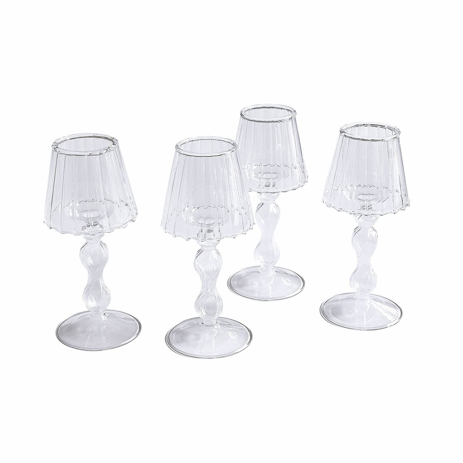 Lot de 4 bougeoirs Jouval