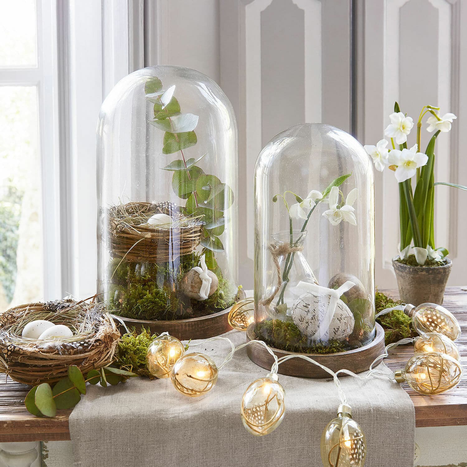 Lot de 2 cloches en verre Felicita