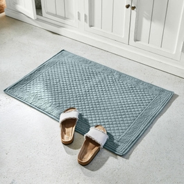 Tapis de bain Pirevol bleu-gris