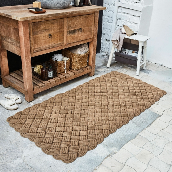 Tapis long Hildas marron