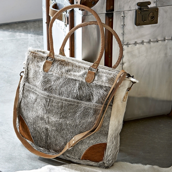 Sac Darya marron/gris