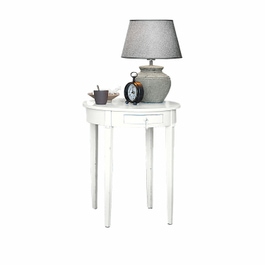 Table d'appoint Bebington blanc vieilli