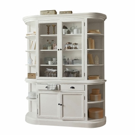 Armoire Louisiana blanc vieilli