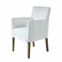 Chaise Longhill blanc