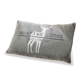 Coussin Lodge gris