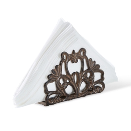 Porte-serviettes de table Plesnois marron vieilli