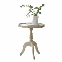 Table d'appoint Brookdale blanc vieilli