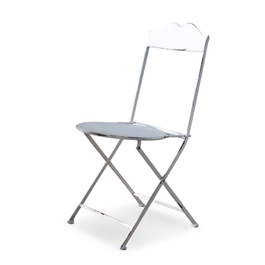 Chaise pliante Iteuil blanc vieilli